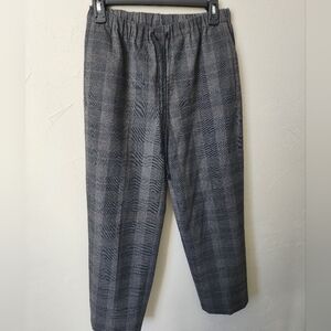 Babaton Women's Gray Plaid Trousers